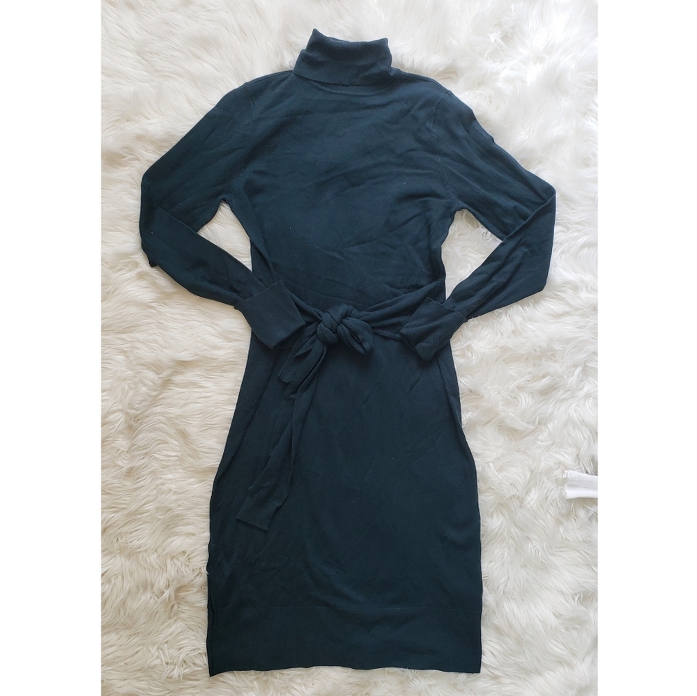 Eliza J Long Sleeve Turtleneck Midi Sweater Dress - Picture 3 of 7